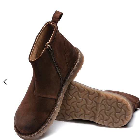 Birkenstock Shoes - Melrose Suede Brown Bootie